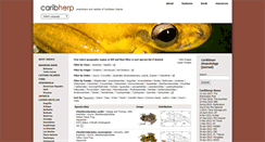 Desktop Screenshot of caribherp.org