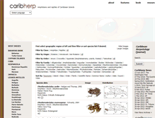 Tablet Screenshot of caribherp.org